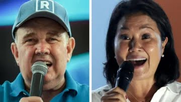 Elecciones en Perú: los primeros resultados ponen a Keiko Fujimori y Rafael López Aliaga en la segunda vuelta de unas disputadas presidenciales